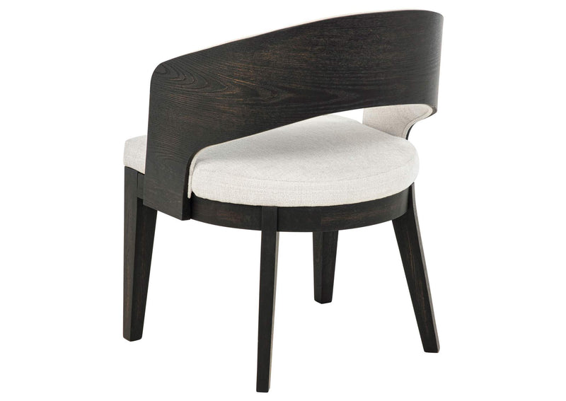 115390-S5A Leandro 5-piece Round Dining Table Set Burnished Black