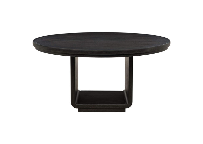 115390-S5 Leandro 5-piece Round Dining Table Set Burnished Black