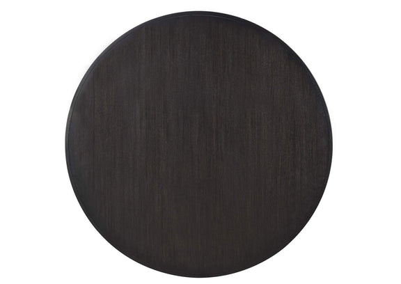 115390-S7 Leandro 7-piece Round Dining Table Set Burnished Black