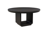 115390 Leandro 60-inch Round Dining Table Burnished Black