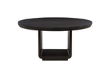 115390 Leandro 60-inch Round Dining Table Burnished Black