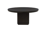 115390 Leandro 60-inch Round Dining Table Burnished Black