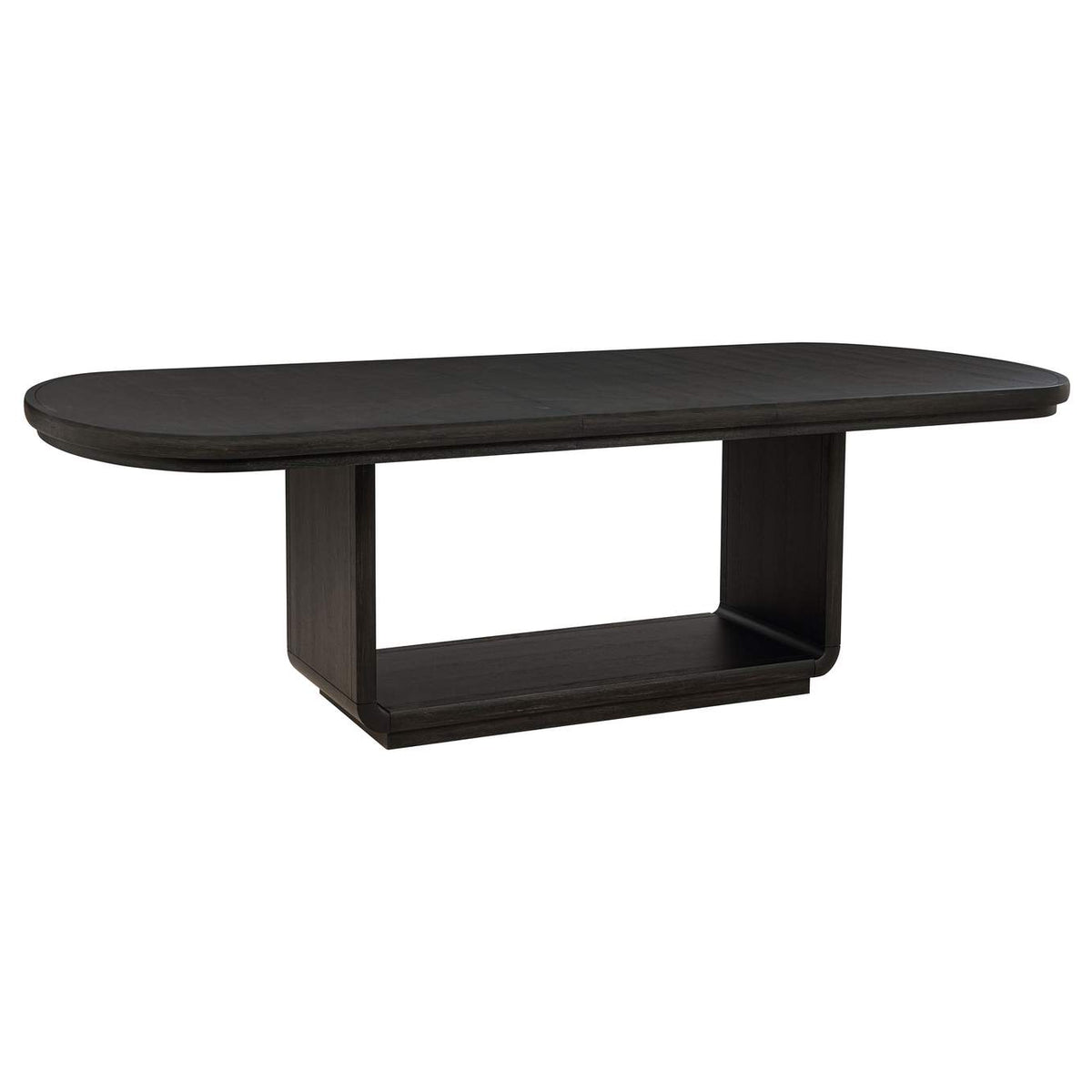 115391-S7 Leandro 7-piece Rectangular Dining Table Set Burnished Black