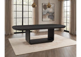 115391 Leandro 78-inch Extension Dining Room Table Burnished Black