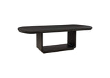 115391 Leandro 78-inch Extension Dining Room Table Burnished Black