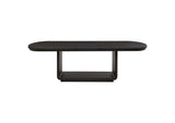 115391 Leandro 78-inch Extension Dining Room Table Burnished Black