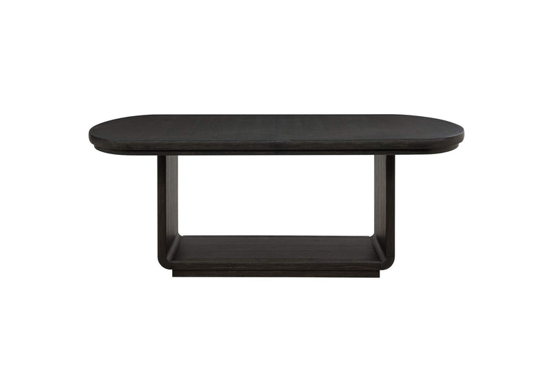 115391 Leandro 78-inch Extension Dining Room Table Burnished Black