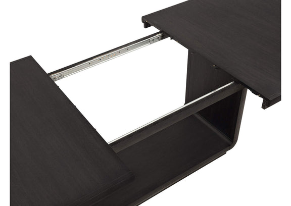 115391 Leandro 78-inch Extension Dining Room Table Burnished Black