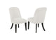 115392 Leandro Upholstered Dining Side Chair Cream (Set of 2)