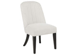 115392 Leandro Upholstered Dining Side Chair Cream (Set of 2)