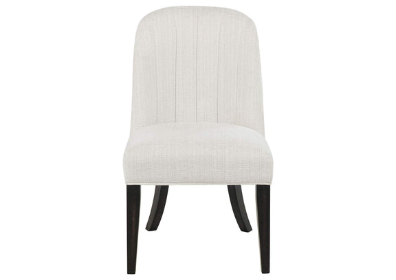115392 Leandro Upholstered Dining Side Chair Cream (Set of 2)
