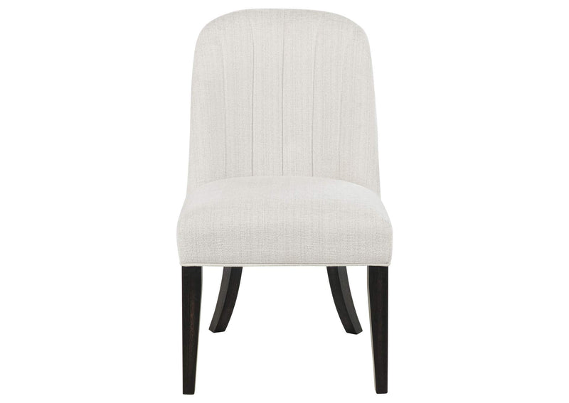 115392 Leandro Upholstered Dining Side Chair Cream (Set of 2)