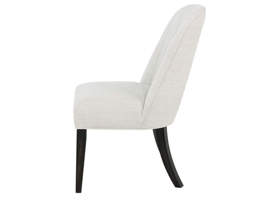 115392 Leandro Upholstered Dining Side Chair Cream (Set of 2)