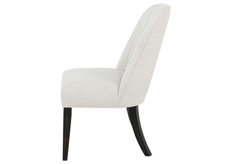 115392 Leandro Upholstered Dining Side Chair Cream (Set of 2)