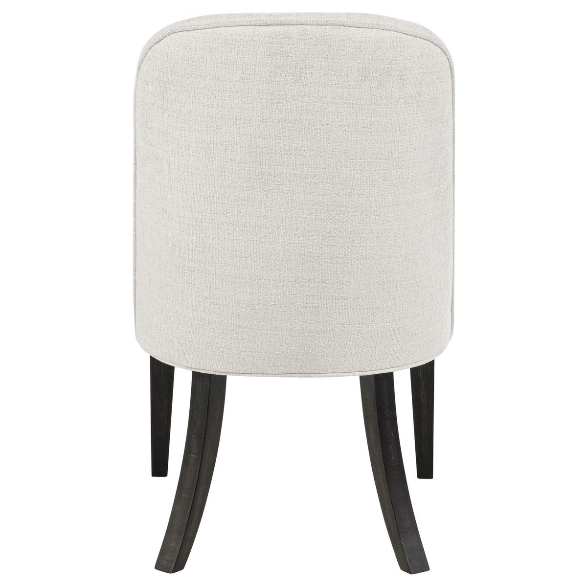 115392 Leandro Upholstered Dining Side Chair Cream (Set of 2)