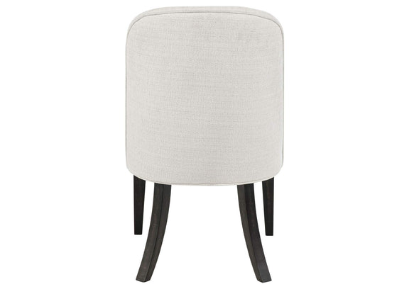 115392 Leandro Upholstered Dining Side Chair Cream (Set of 2)