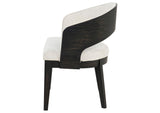 115393 Leandro Upholstered Dining Arm Chair Cream (Set of 2)
