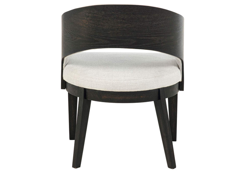 115393 Leandro Upholstered Dining Arm Chair Cream (Set of 2)