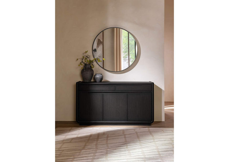 115395 Leandro 2-drawer Dining Sideboard Server Burnished Black