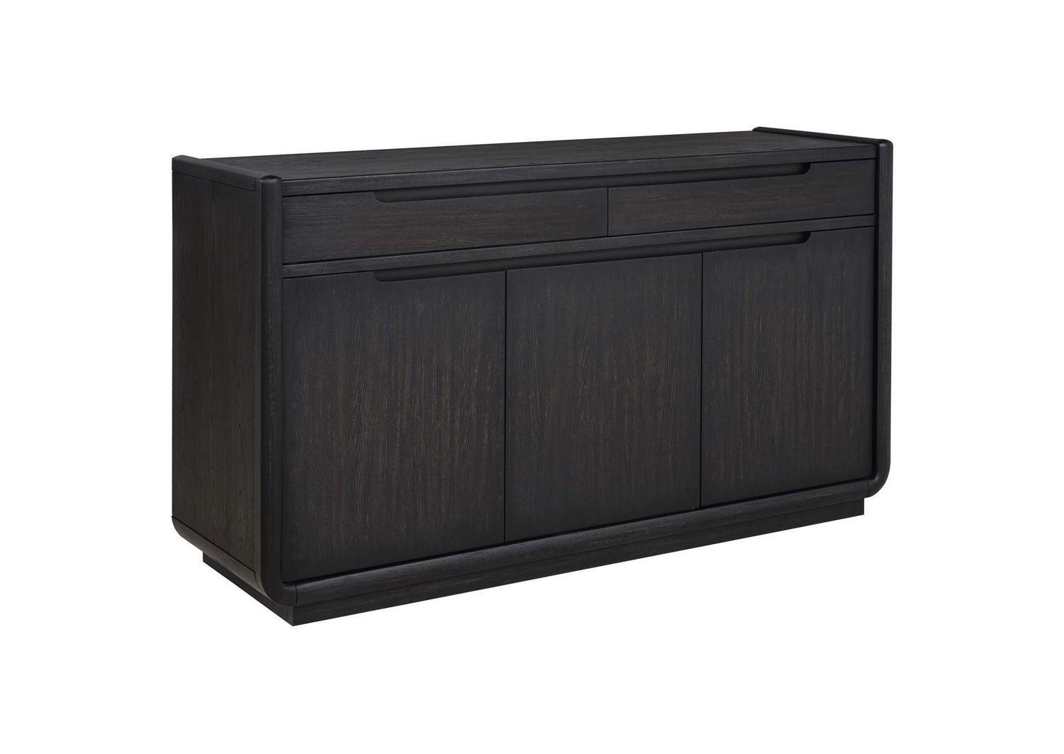 115395 Leandro 2-drawer Dining Sideboard Server Burnished Black