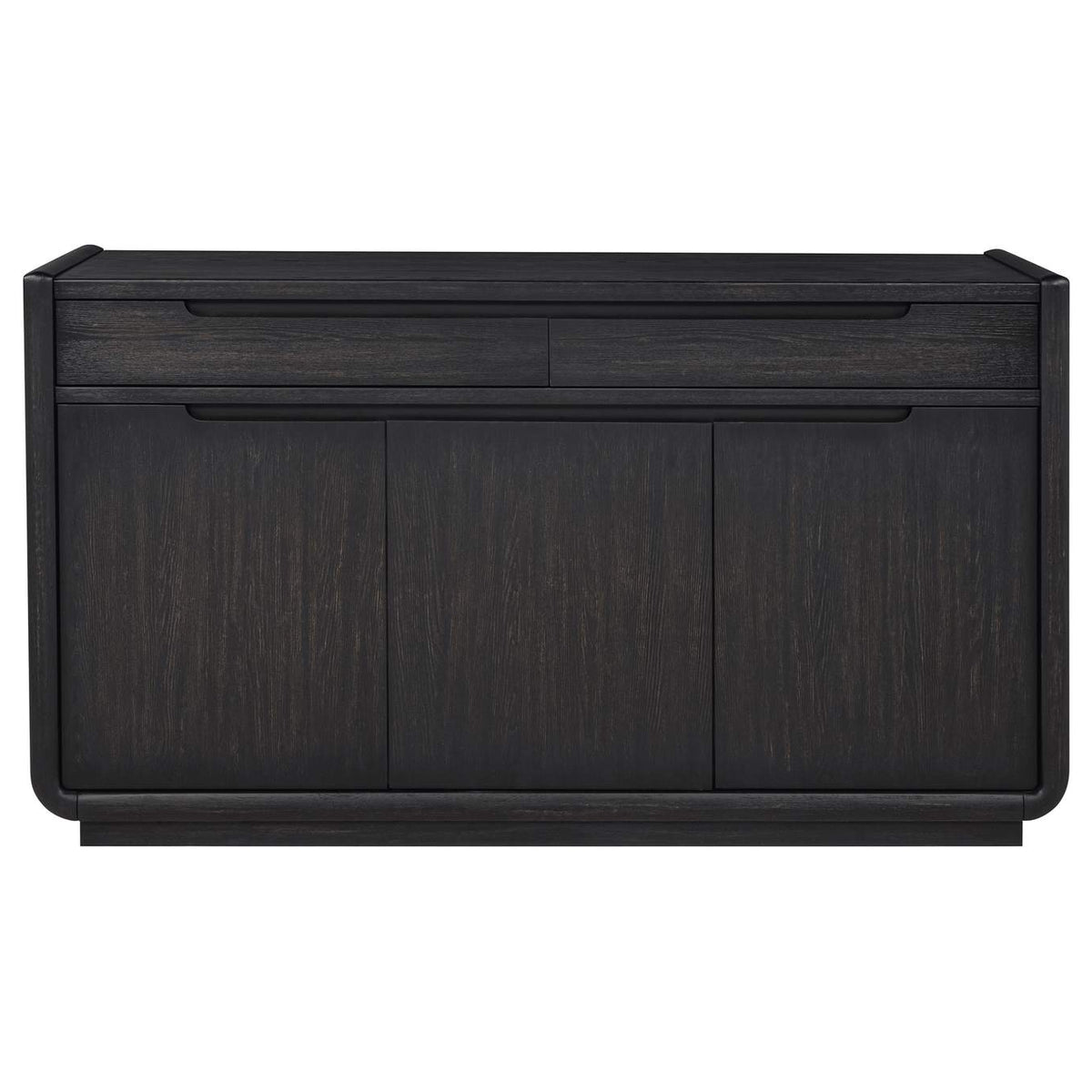 115395 Leandro 2-drawer Dining Sideboard Server Burnished Black