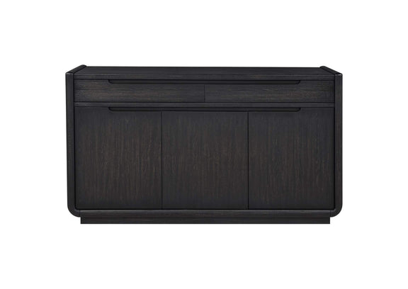 115395 Leandro 2-drawer Dining Sideboard Server Burnished Black