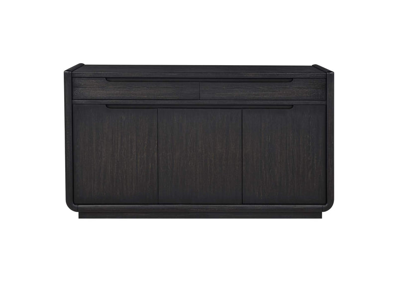 115395 Leandro 2-drawer Dining Sideboard Server Burnished Black