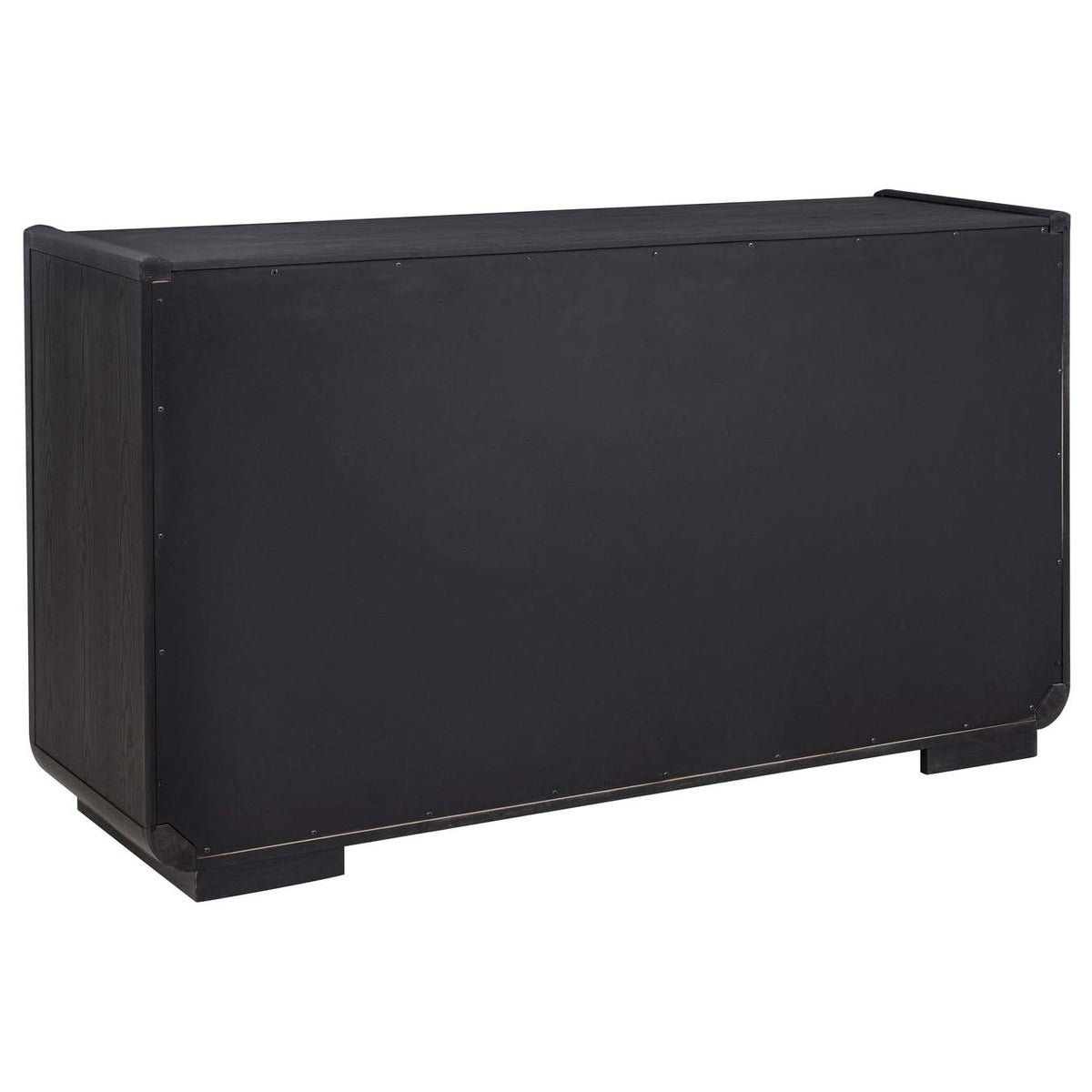 115395 Leandro 2-drawer Dining Sideboard Server Burnished Black