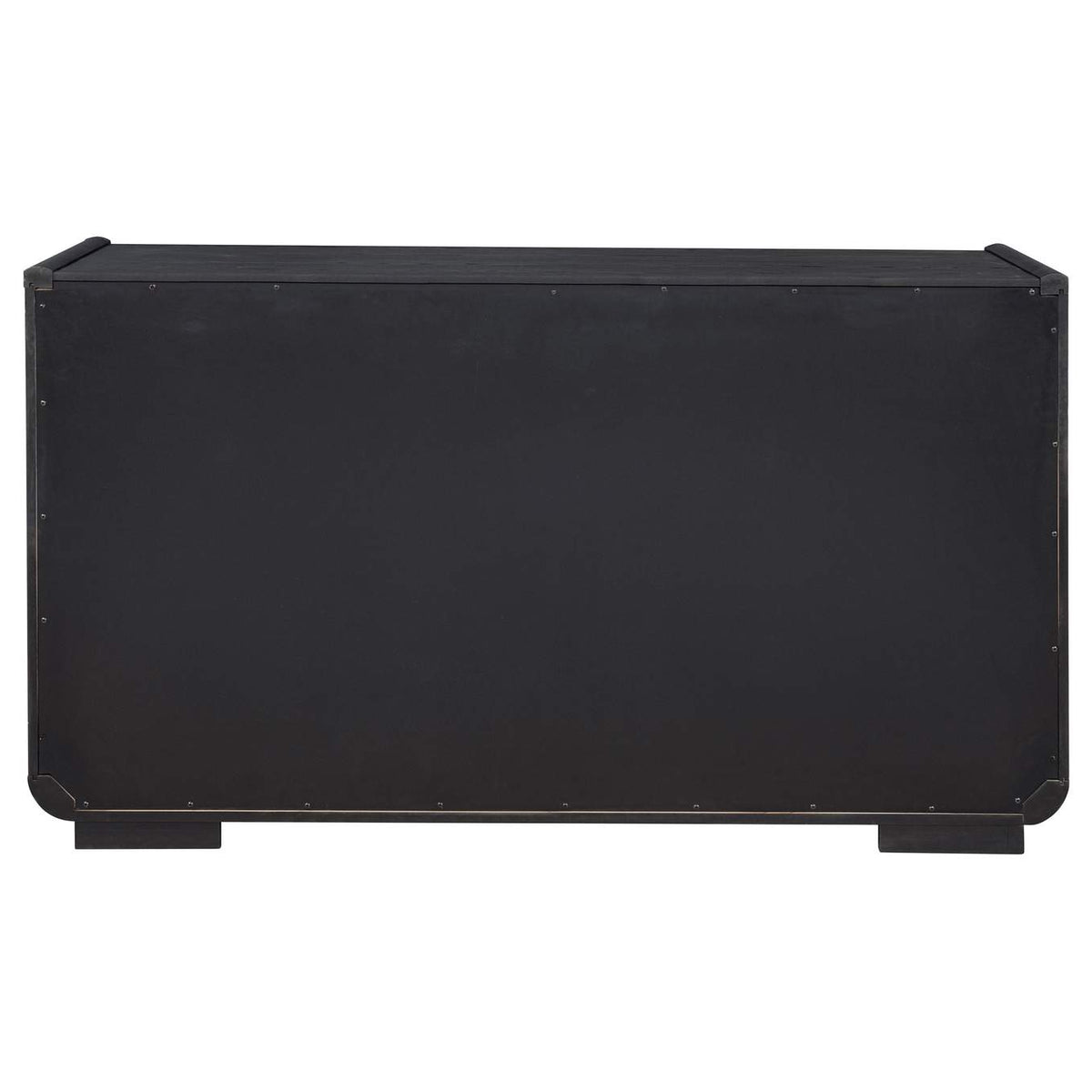 115395 Leandro 2-drawer Dining Sideboard Server Burnished Black