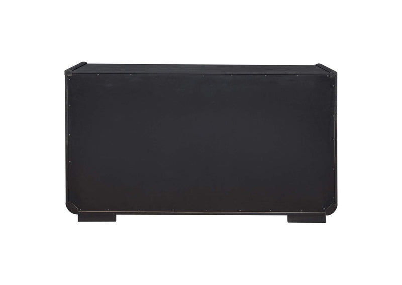 115395 Leandro 2-drawer Dining Sideboard Server Burnished Black