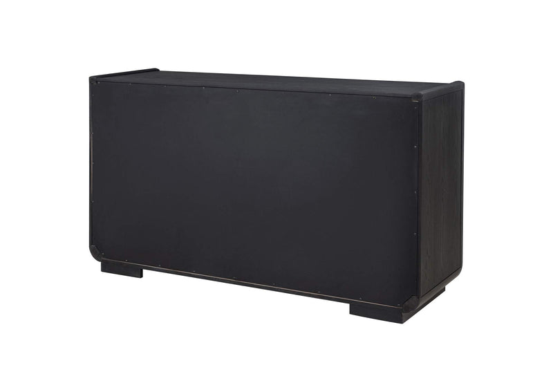 115395 Leandro 2-drawer Dining Sideboard Server Burnished Black