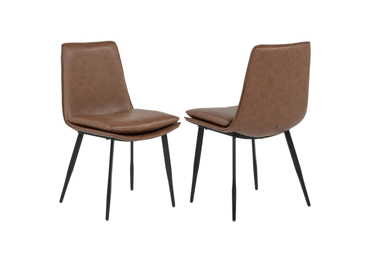 Ortega Upholstered Dining Side Chair Coffee (Set of 2)