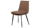 115472 Ortega Upholstered Dining Side Chair Coffee (Set of 2)