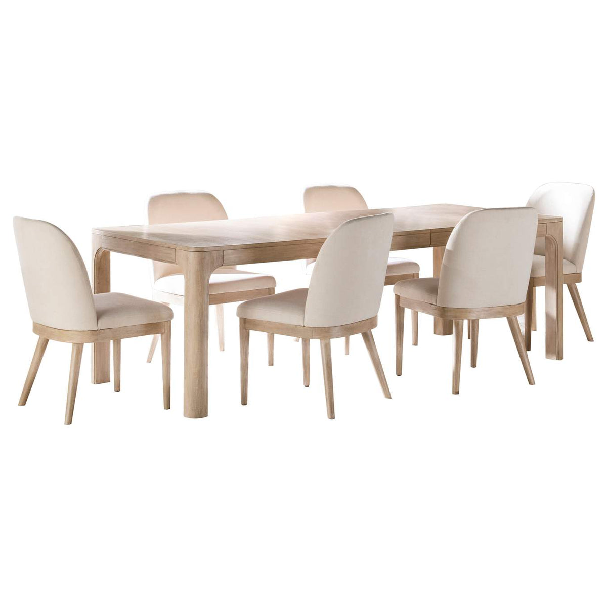 115501-S7 Solano 7-piece Extension Table Dining Set Weathered Mango