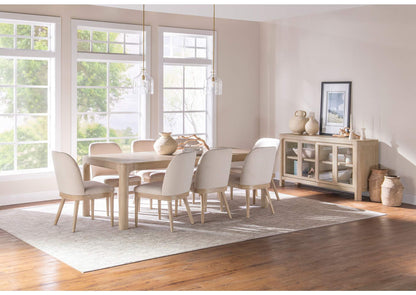 115501-S9 Solano 9-piece Extension Table Dining Set Weathered Mango