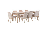 115501-S9 Solano 9-piece Extension Table Dining Set Weathered Mango