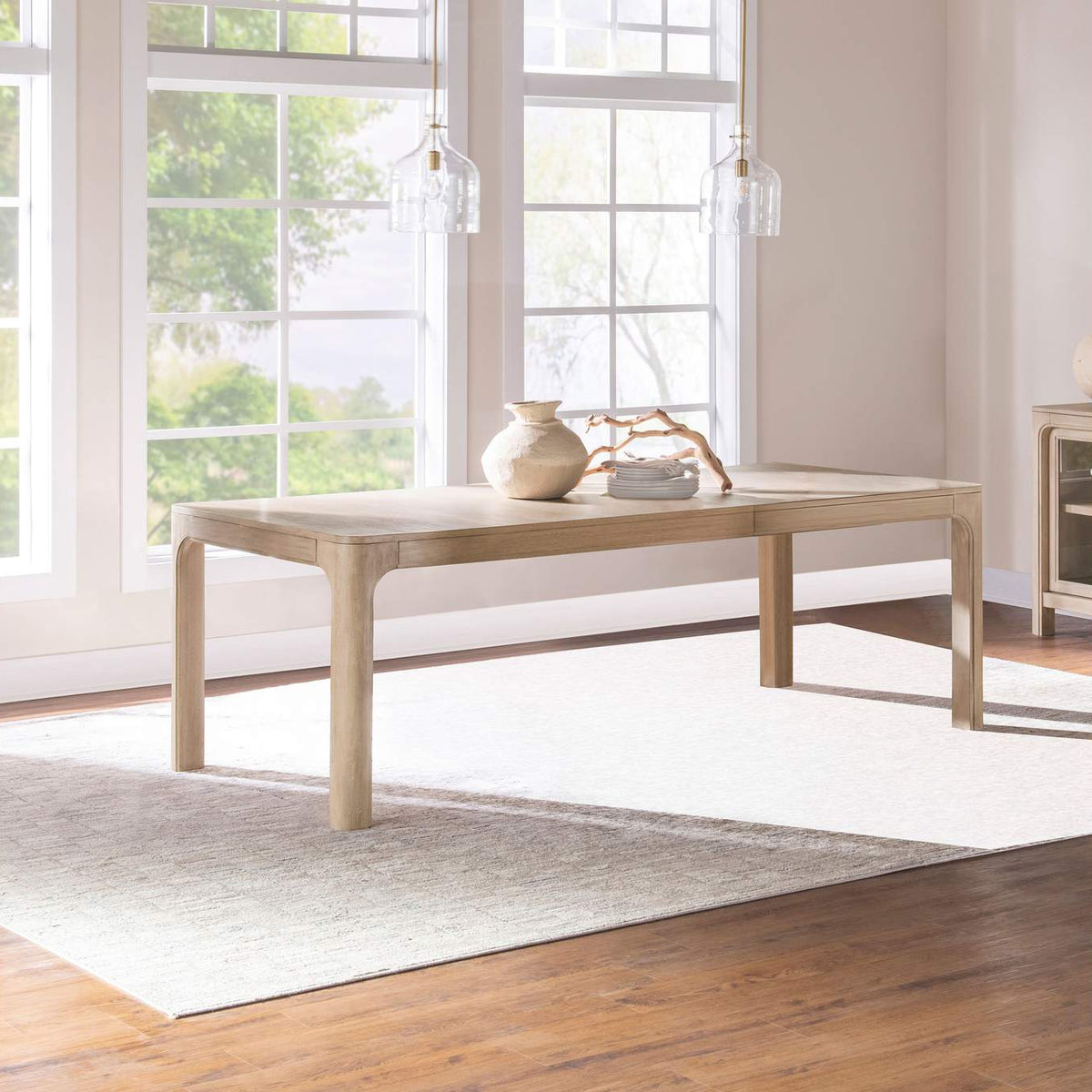 115501 Solano 90-inch Extension Dining Table Weathered Mango