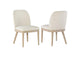 115502 Solano Upholstered Dining Side Chair Beige (Set of 2)