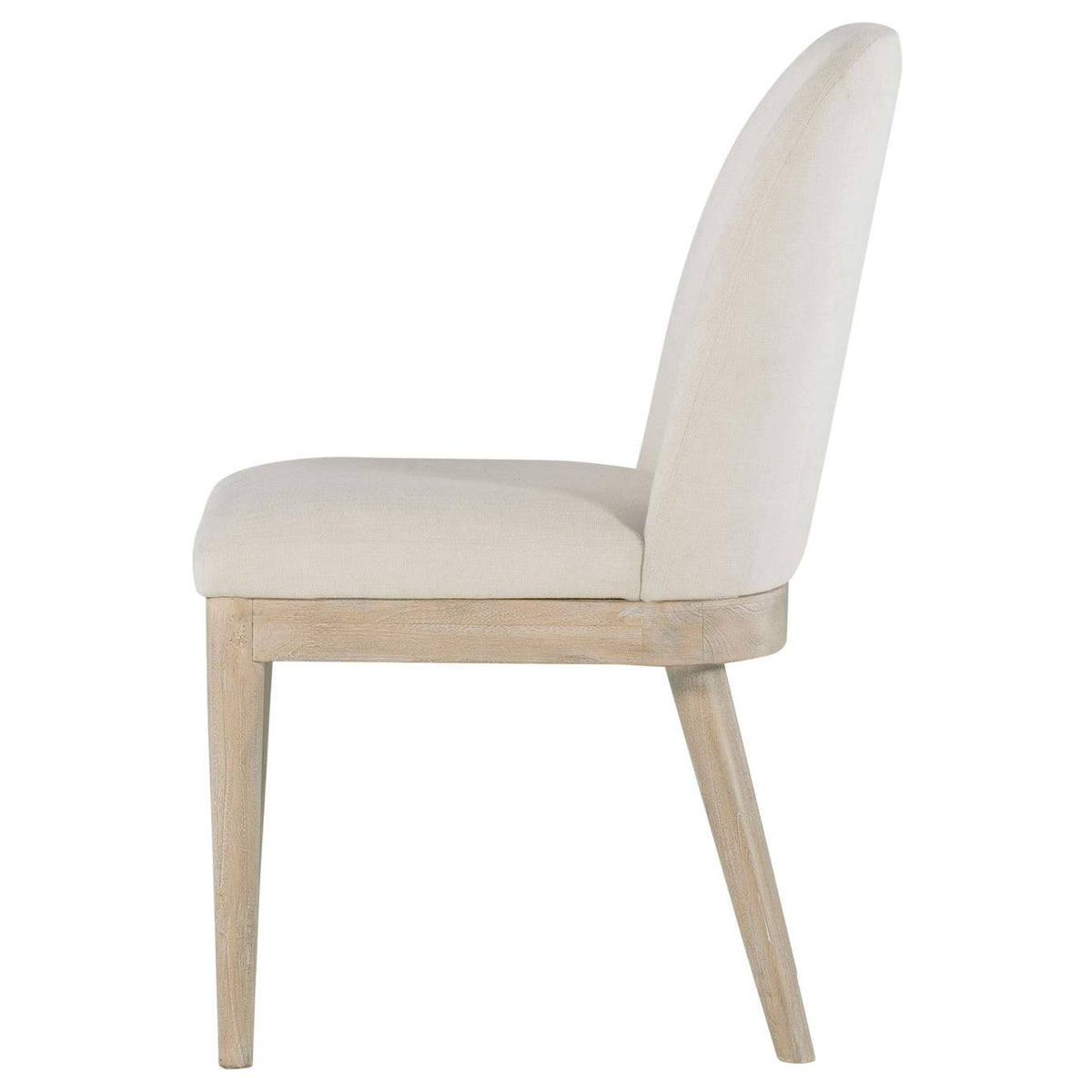 115502 Solano Upholstered Dining Side Chair Beige (Set of 2)
