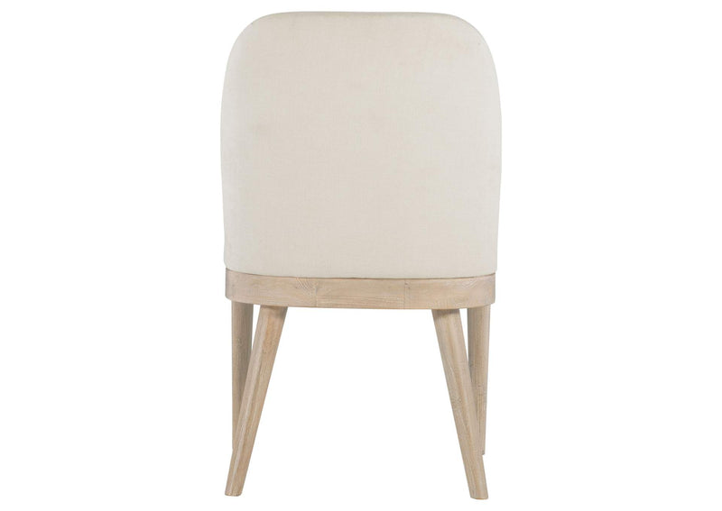 115502 Solano Upholstered Dining Side Chair Beige (Set of 2)
