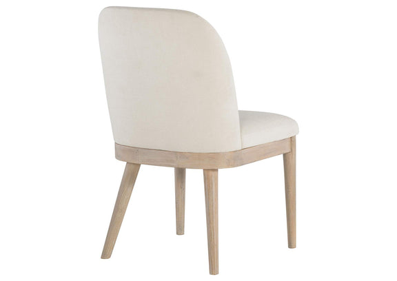 115502 Solano Upholstered Dining Side Chair Beige (Set of 2)