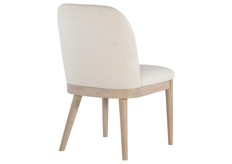 115502 Solano Upholstered Dining Side Chair Beige (Set of 2)