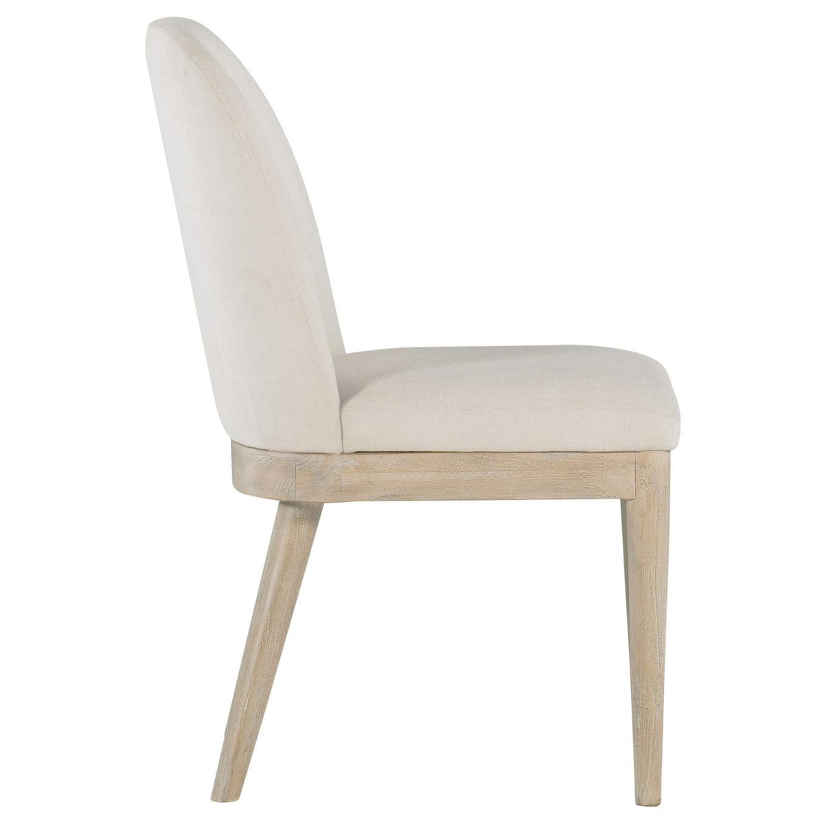 115502 Solano Upholstered Dining Side Chair Beige (Set of 2)