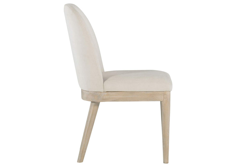 115502 Solano Upholstered Dining Side Chair Beige (Set of 2)