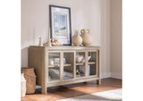 115505 Solano Sliding Door Dining Sideboard Server Weathered Mango