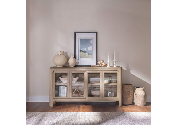 115505 Solano Sliding Door Dining Sideboard Server Weathered Mango