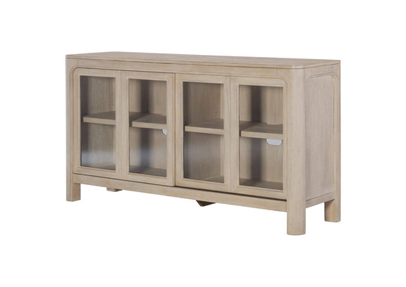 115505 Solano Sliding Door Dining Sideboard Server Weathered Mango