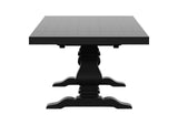 115531-S7B Florence 7-piece 126-inch Extension Dining Table Set Distressed Black