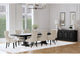 115531-S9B Florence 9-piece 126-inch Extension Dining Table Set Distressed Black