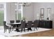 115531-S9G Florence 9-piece 126-inch Extension Dining Table Set Grey